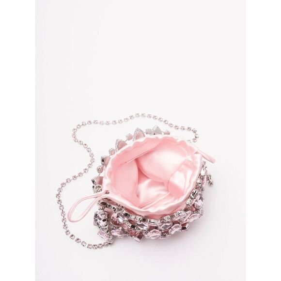 Self-Portrait Women Crystal Chainmail Mini Bag - Picture 6 of 6